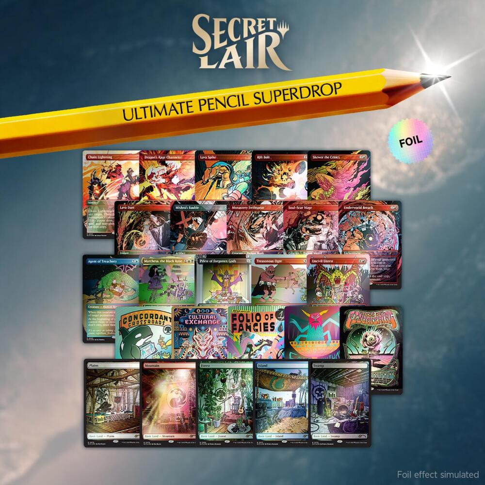 Secret Lair Bundle The Ultimate Pencil Rainbow Foil product image
