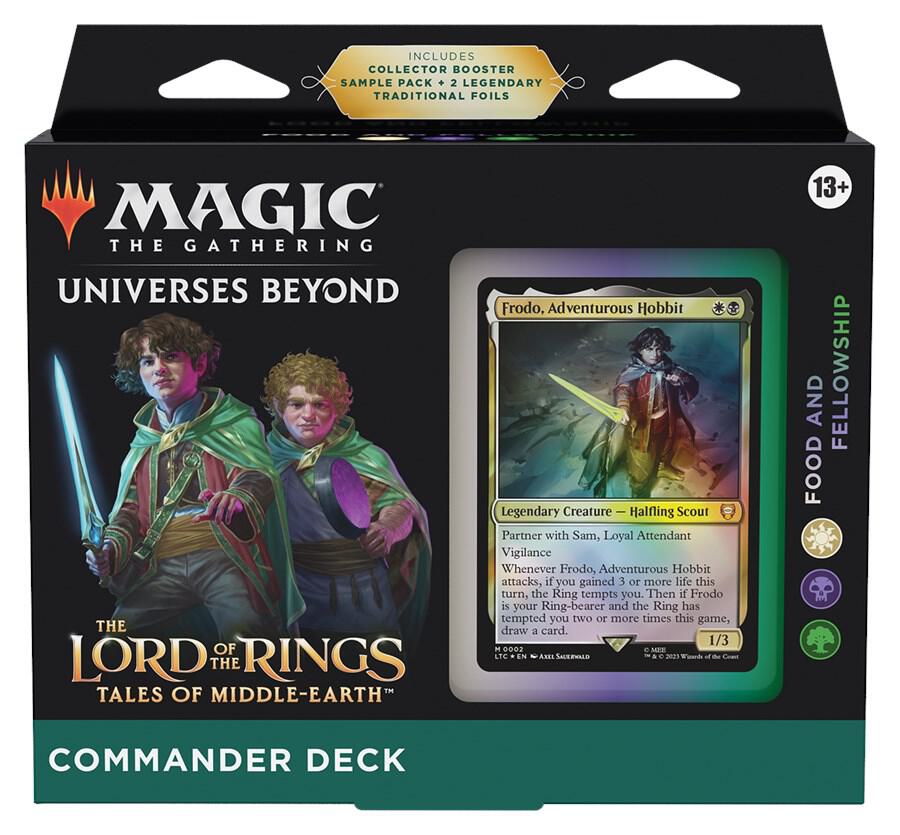 The Lord of the Rings Tales of Middle earth Commander Deck Food and Fellowship product image