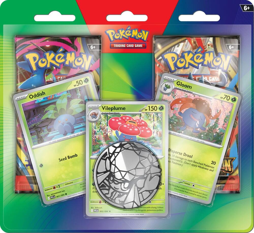 2-Pack Blister Pack [Oddish, Gloom, & Vileplume] product image